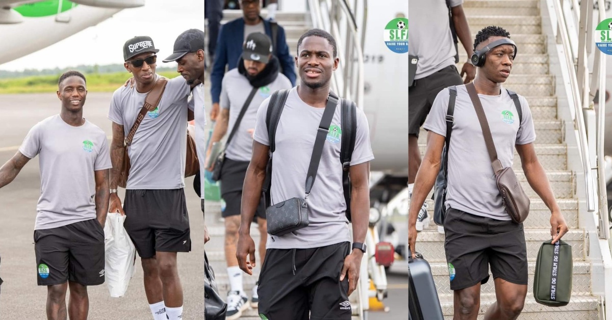 Leone Stars Arrive in Monrovia Ahead of Crucial AFCON 2025 Qualifier Against Zambia