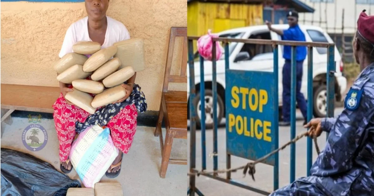 60-Year-Old Woman Caught with Suspected Cannabis at Pujehun-Liberia Border Checkpoint