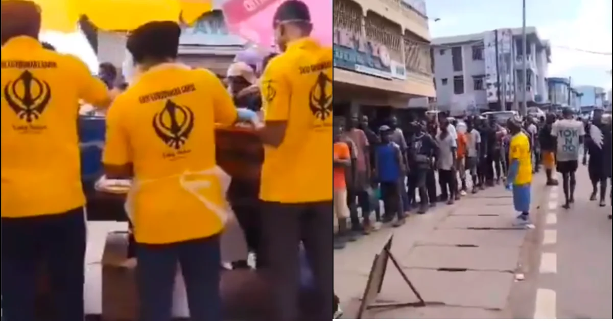 Sikh Community in Sierra Leone Provide Food For Hundreds of Lumley Youths