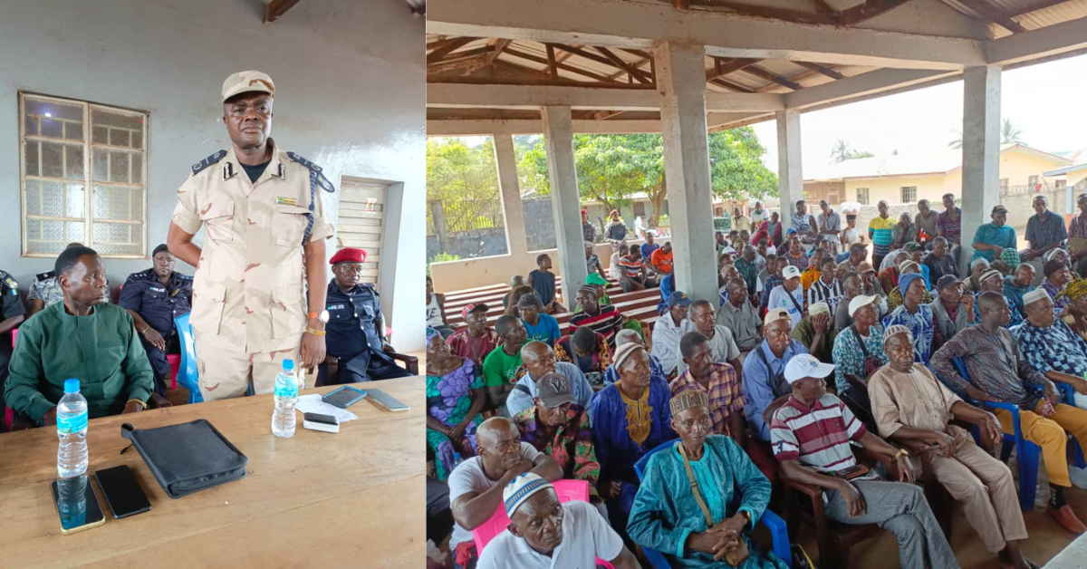 Security Meeting in Malen Chiefdom Focuses on Rising Theft and Lawlessness