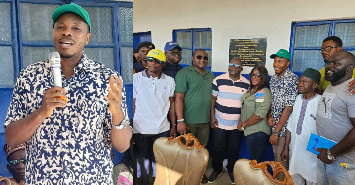 Chief Minister, David Sengeh Hands Over New School in Kenema