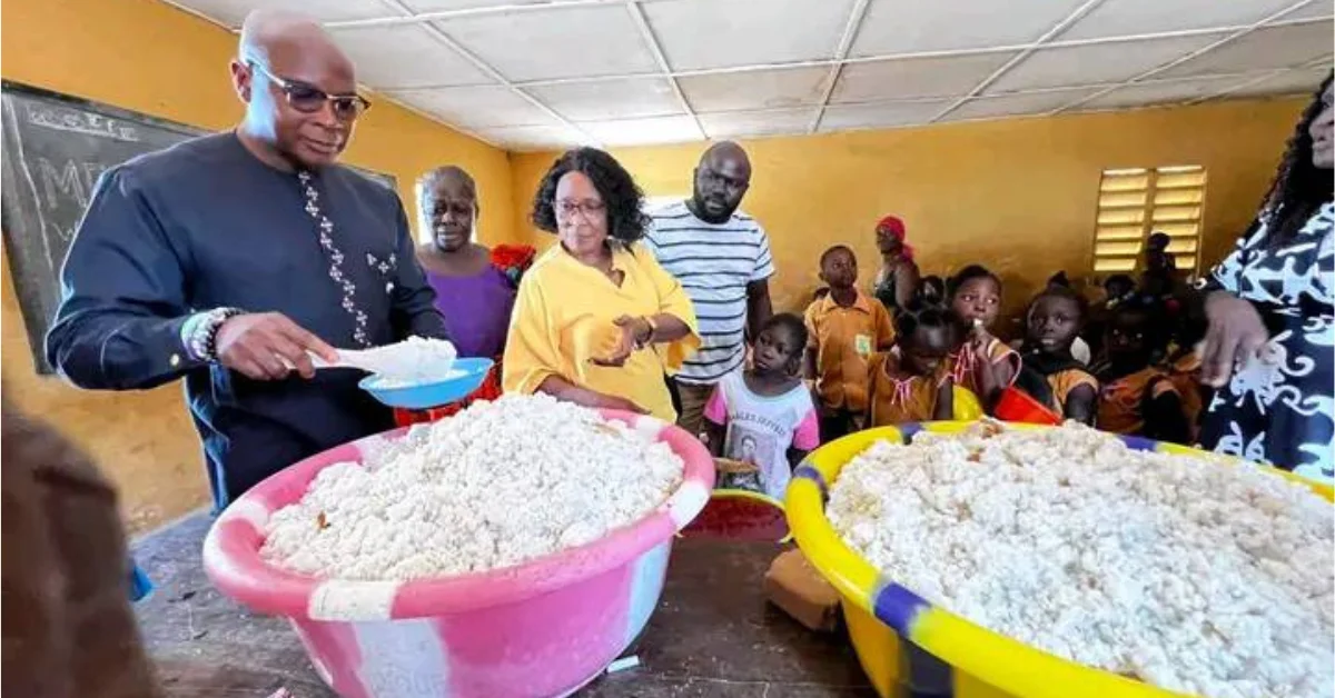 Minister of Education Visits REC Primary School in Kent to Monitor Feeding Program