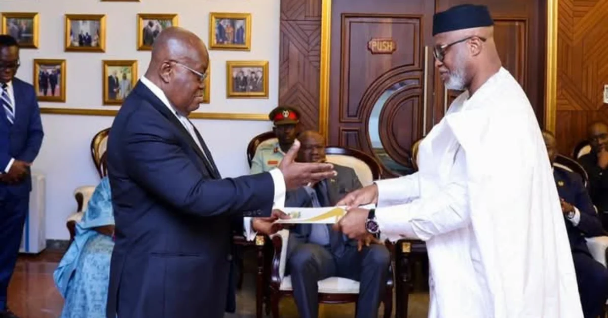 Sierra Leone’s High Commissioner Presents Letter of Credence to Ghanaian President Akufo-Addo