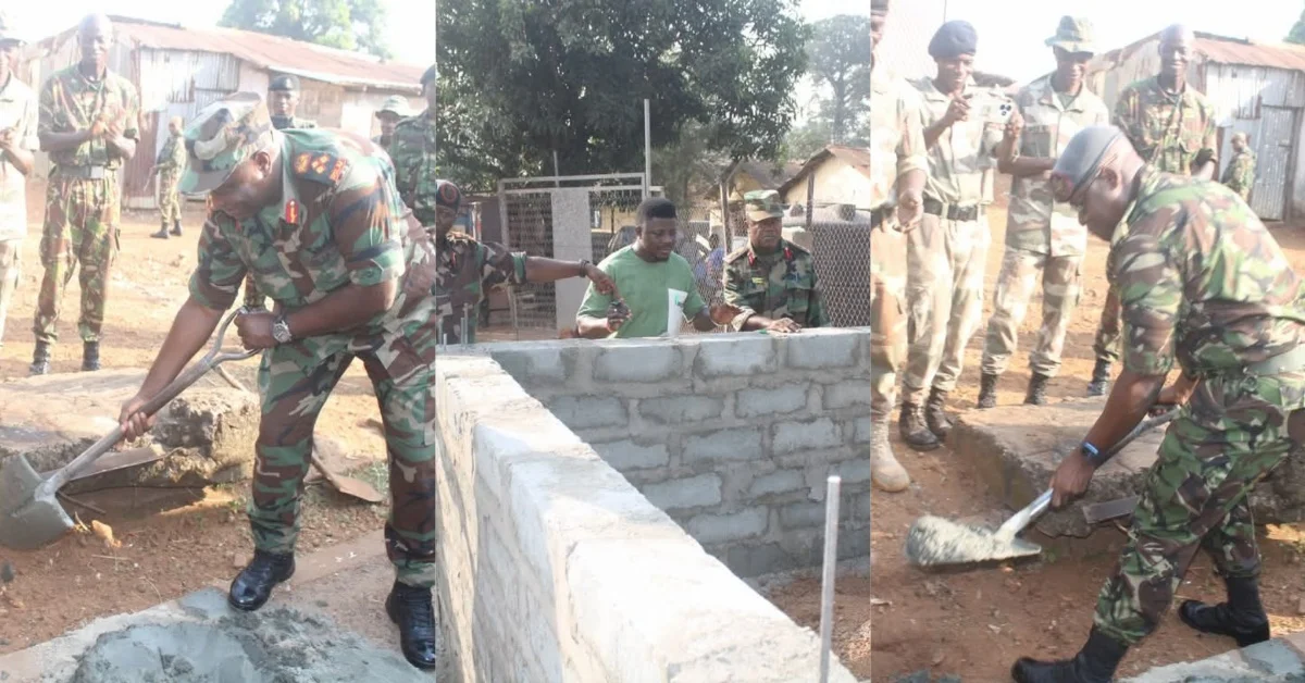 New Chief of Defence Staff Turns Sod for Reconstruction of Murray Town Barracks Road