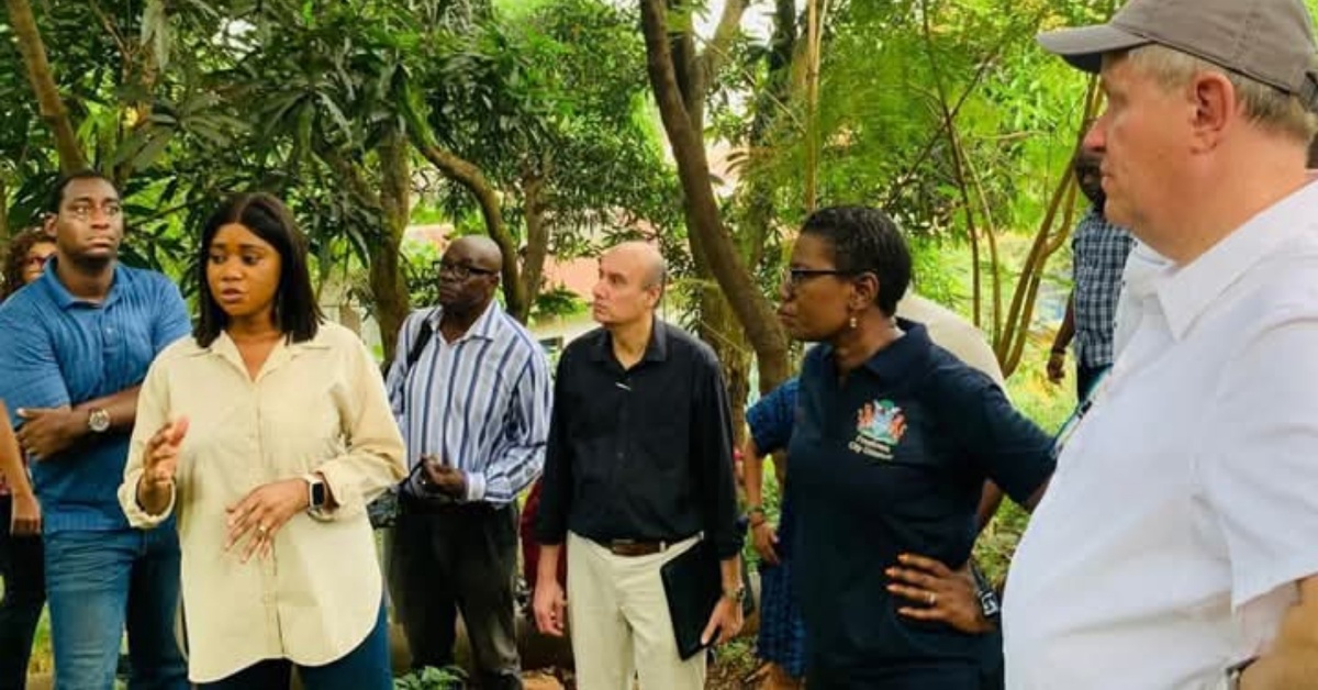 Mayor Yvonne Aki-Sawyerr and Senior Delegates Visit Sites for the Resilient Urban Sierra Leone Project (RUSLP)