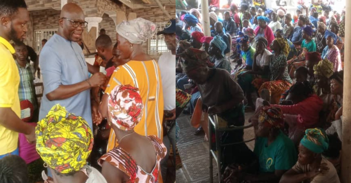 NaCSA Commissioner Distributes Food Items to Less Privilege in Moyamba