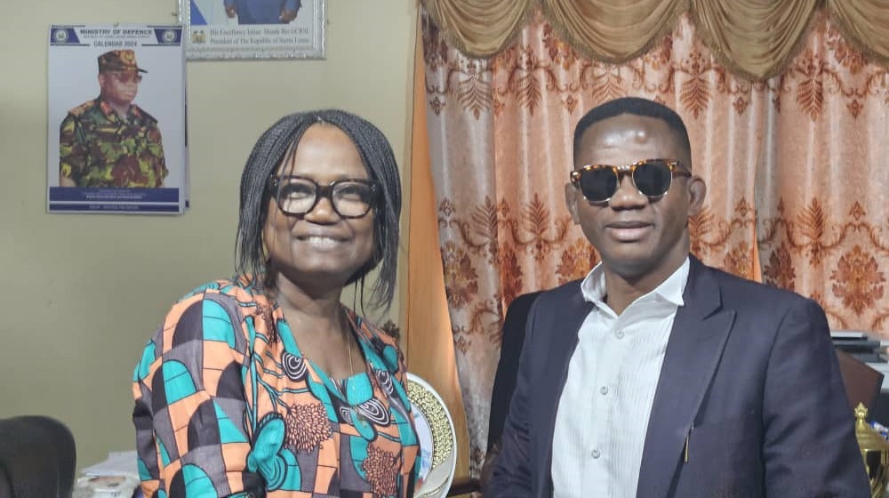 Former Sports Minister Nylenkeh Engages Sports Minister Madam James-Teima