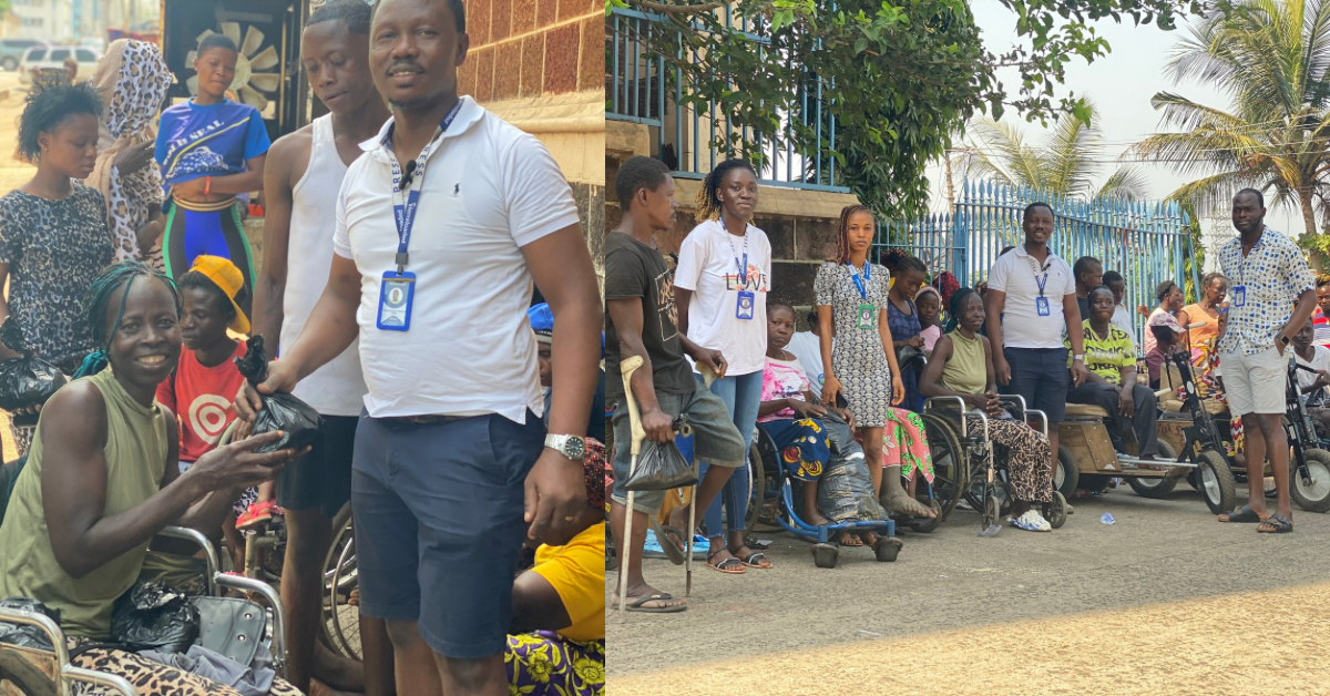 Sierraloaded Support PWDs With Food Items in Freetown