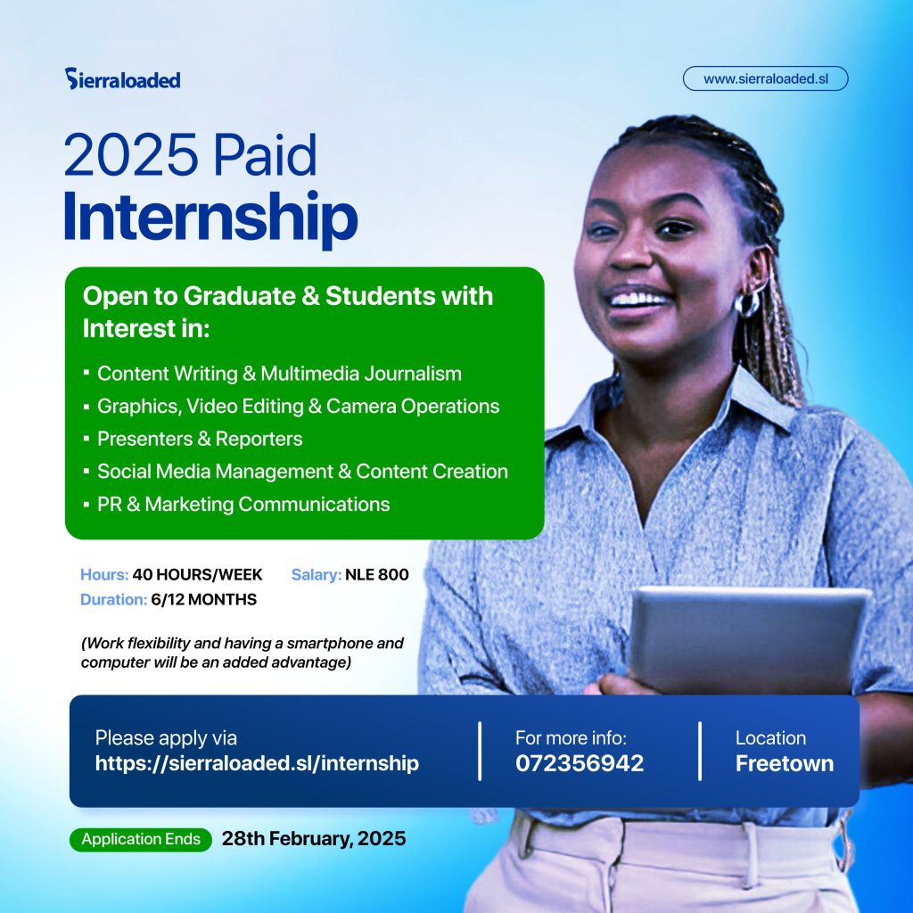 Sierraloaded 2025 Paid Internship