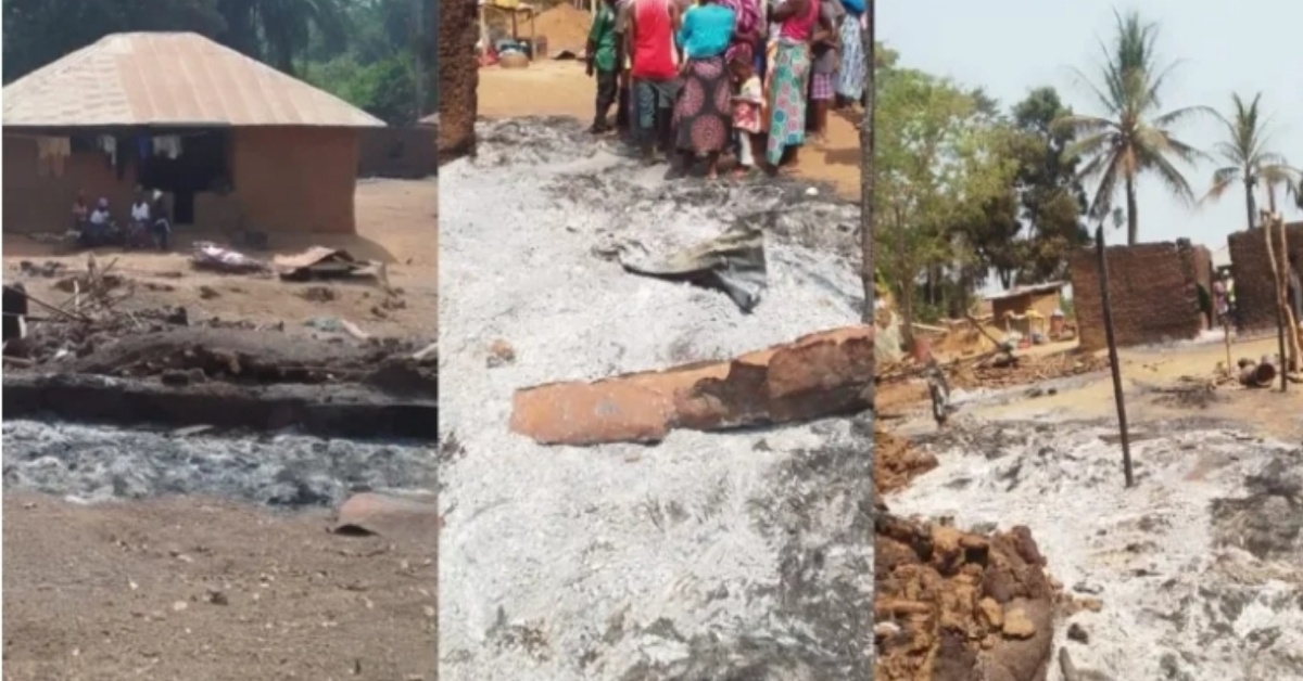 Fire Destroys 30 Houses in Bateima Village, Moyamba District