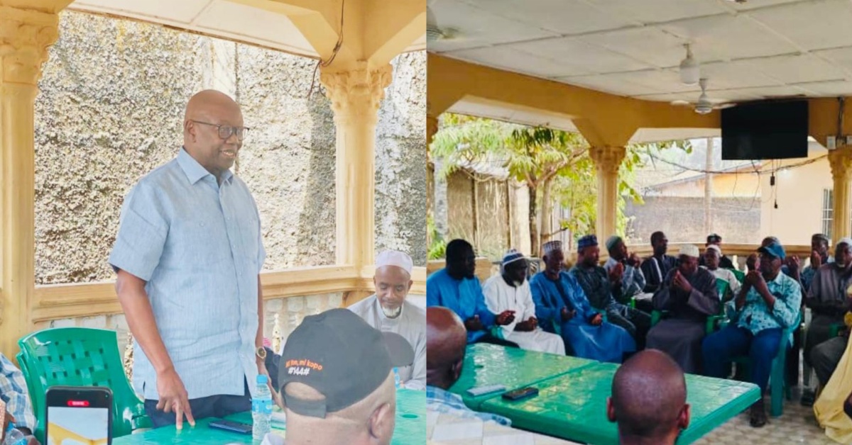 Council of Imams in Bo Visits Former Energy Minister Kanja Sesay