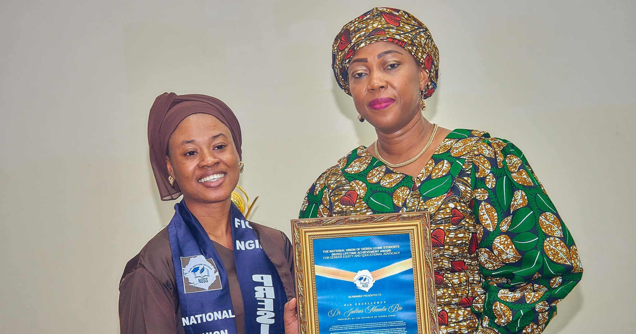 Fatima Bio Celebrates Historic Coronation of First Female NUSS President Fiona Ngima
