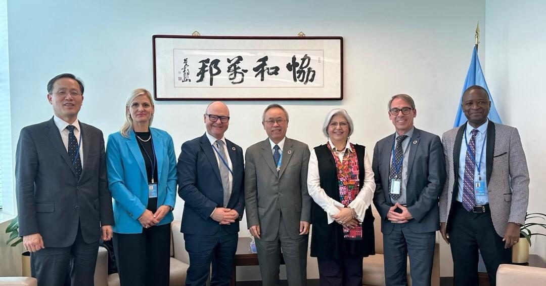 Statistician-General Andrew Bob Johnny Engages with UN Under-Secretary Li Junhua at 56th UN Statistical Commission Session