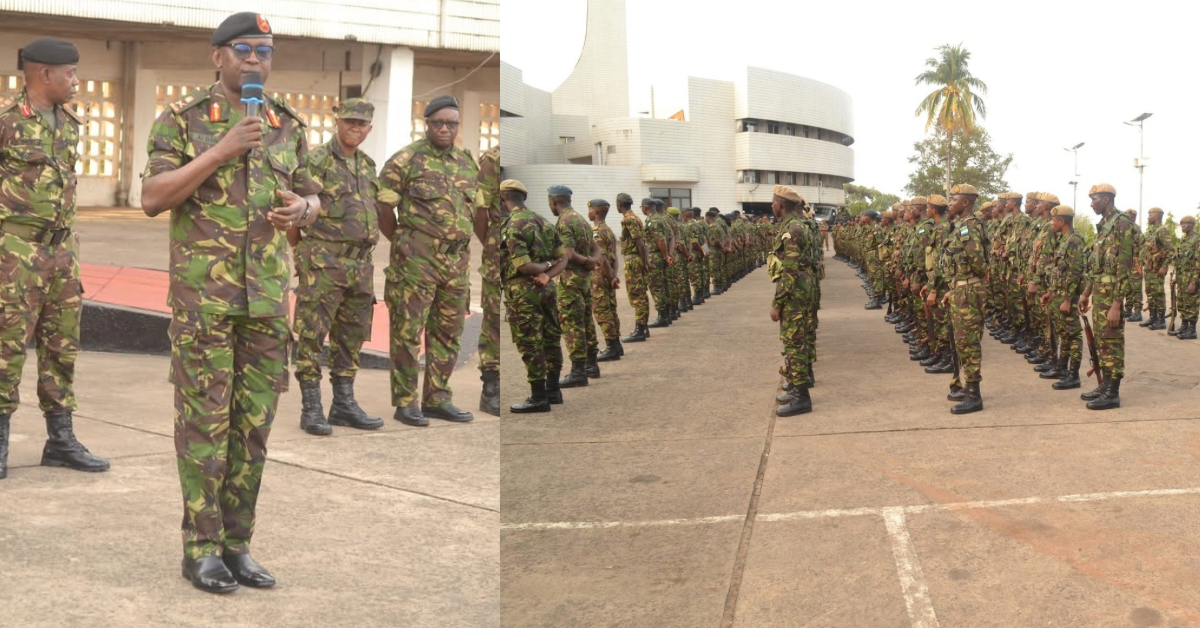 CDS Major General AI Bangura Outlines Key Reforms in Maiden Address to Western Area Troops