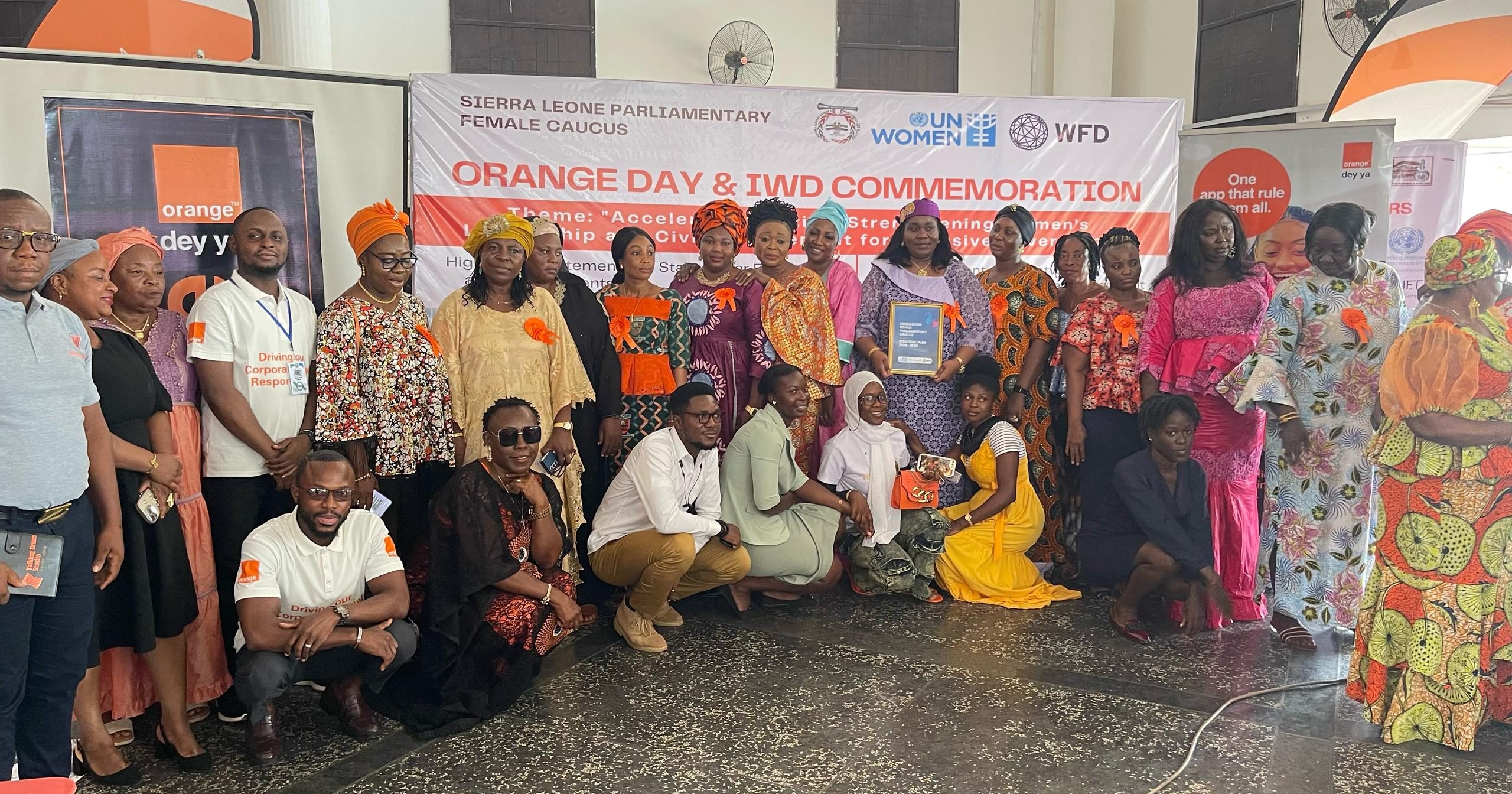 Orange Sierra Leone And Female Parliamentary Caucus Observe Orange Day Celebration