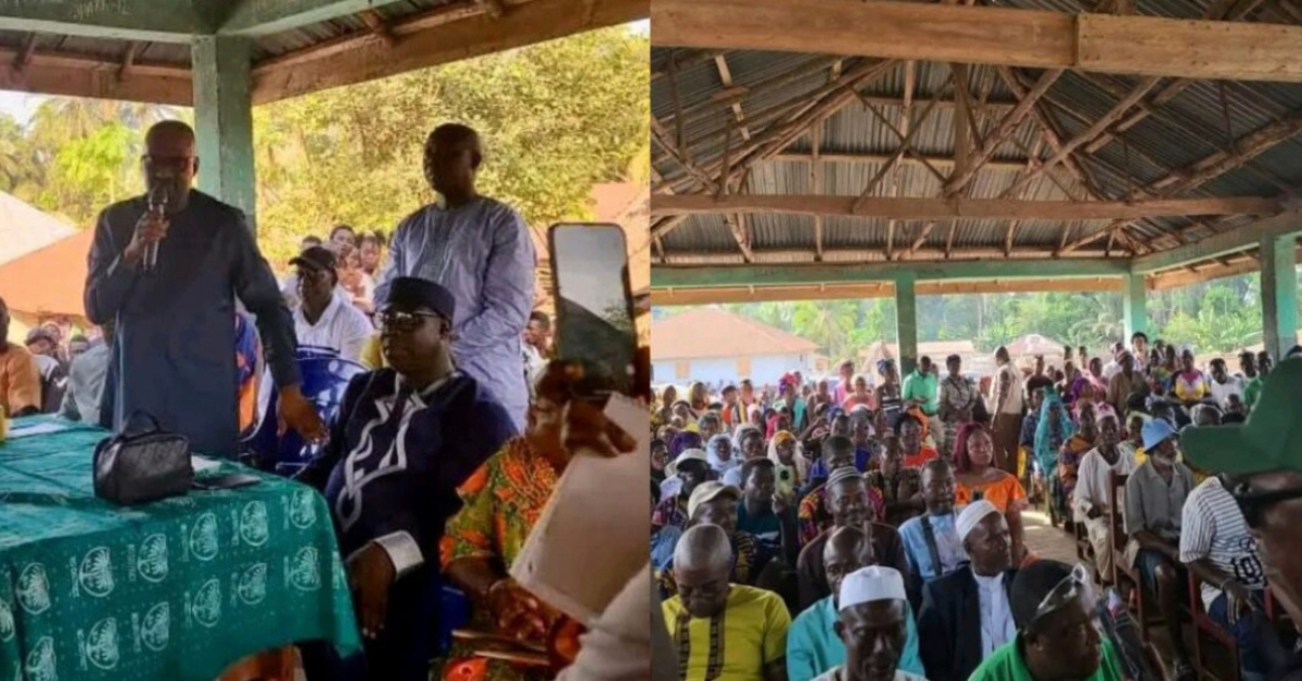 VP Juldeh Jalloh Visits Kpetema Fire Victims, Assesses Damage and Relief Efforts