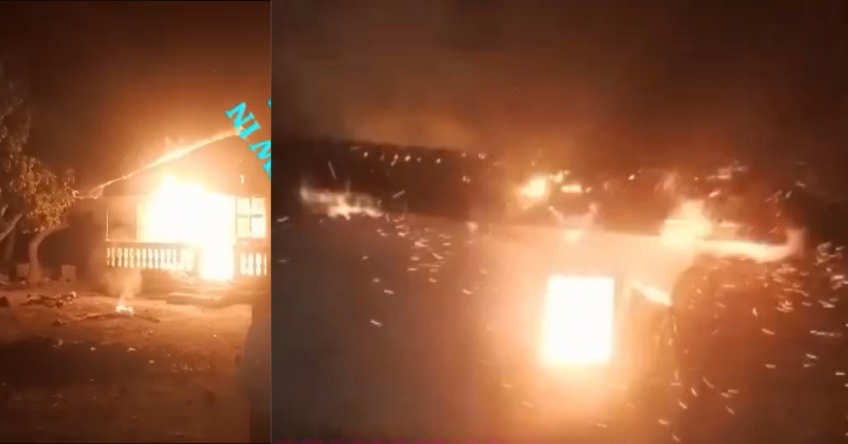 Another Fire Disaster: Home of Kambia Head Chief Burnt to Ashes