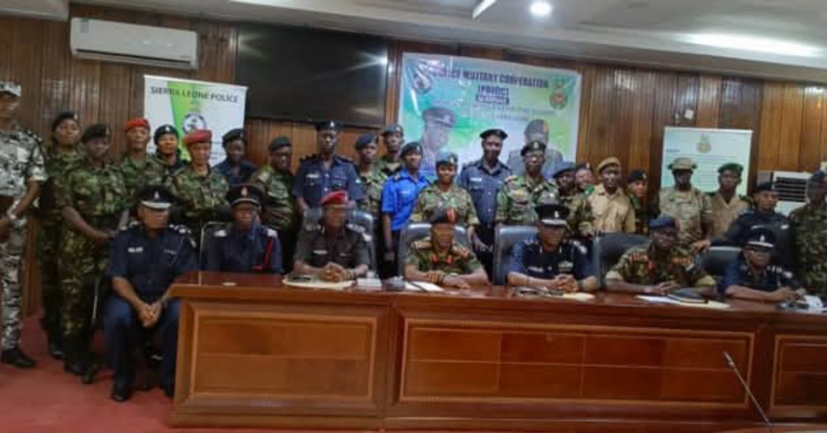 Sierra Leone Police and RSLAF Reaffirm Commitment to National Security at Joint Workshop in Bo