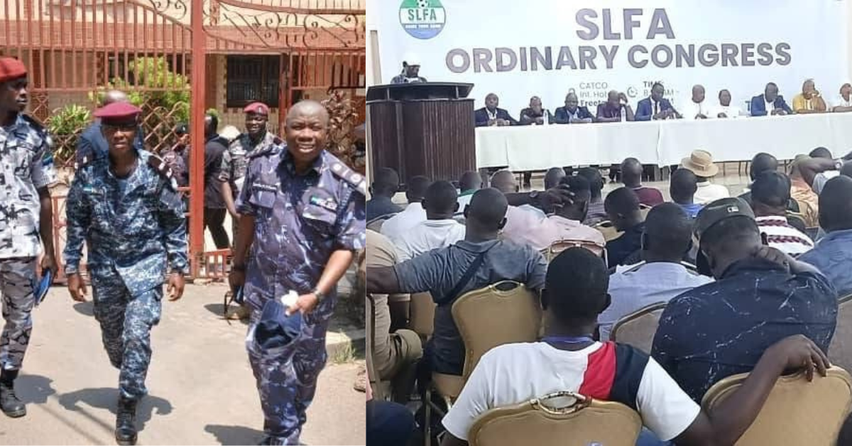 Sierra Leone Police Mounts Heavy Security at SLFA Congress
