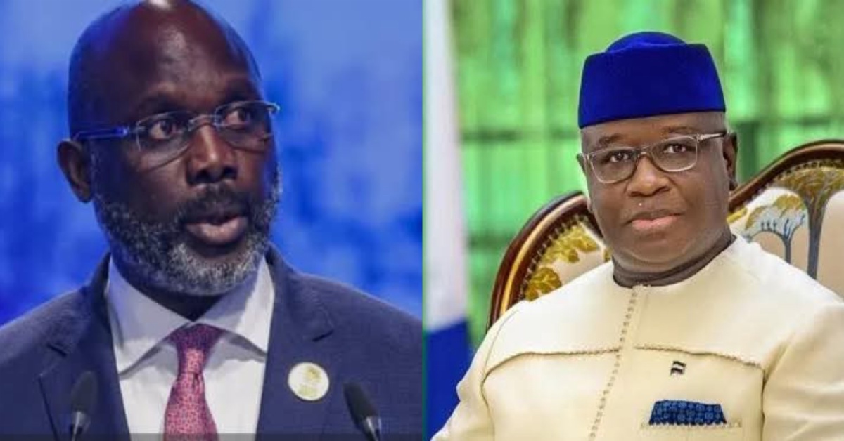 Former Liberia President George Weah Congratulates President Bio on Assuming  ECOWAS Chairmanship Position