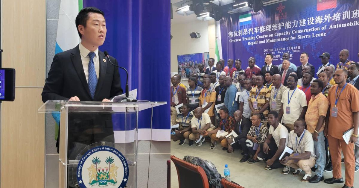 China Launches 21-Day Automobile Repair and Maintenance Training in Freetown