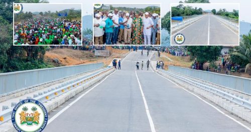 President Bio Commissions Gendema Bridge, Linking Northern and South-Eastern Regions